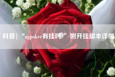 科普|“agpoker有挂吗?”附开挂脚本详细