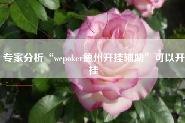 专家分析“wepoker德州开挂辅助”可以开挂