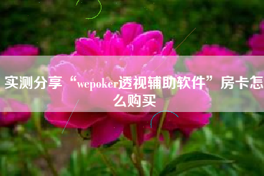 实测分享“wepoker透视辅助软件”房卡怎么购买