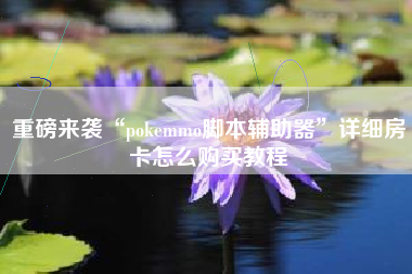 重磅来袭“pokemmo脚本辅助器”详细房卡怎么购买教程