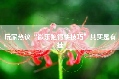 玩家热议“微乐跑得快技巧”其实是有挂