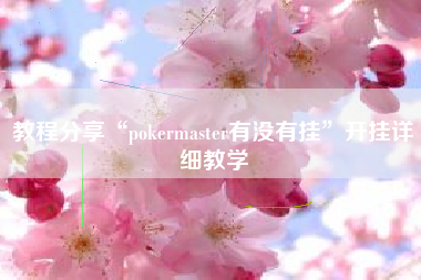 教程分享“pokermaster有没有挂	”开挂详细教学