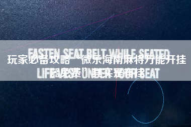 玩家必备攻略“微乐海南麻将万能开挂器免费	”其实是有挂