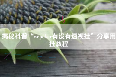 揭秘科普“wepoker有没有透视挂	”分享用挂教程