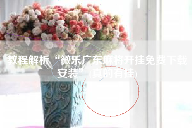 教程解析“微乐广东麻将开挂免费下载安装”(真的有挂)