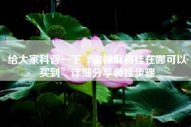 给大家科普一下“雀神麻将挂在哪可以买到”详细分享装挂步骤