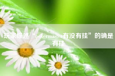 玩家综述“pokermaster有没有挂	”的确是有挂